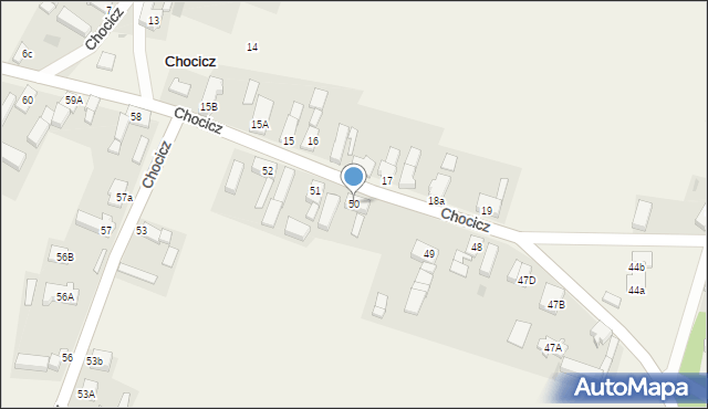 Chocicz, Chocicz, 50, mapa Chocicz
