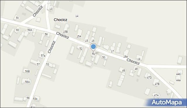 Chocicz, Chocicz, 51, mapa Chocicz