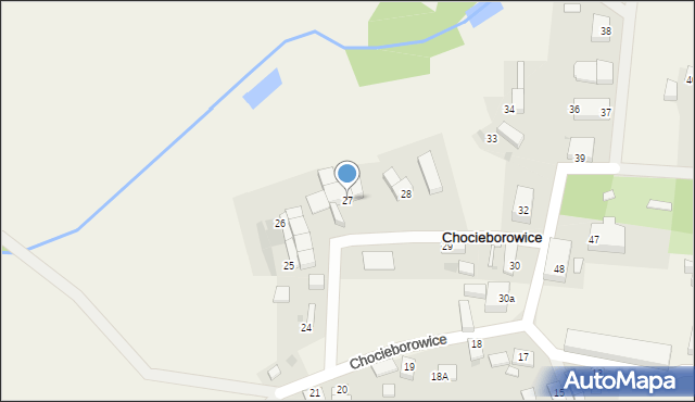Chocieborowice, Chocieborowice, 27, mapa Chocieborowice