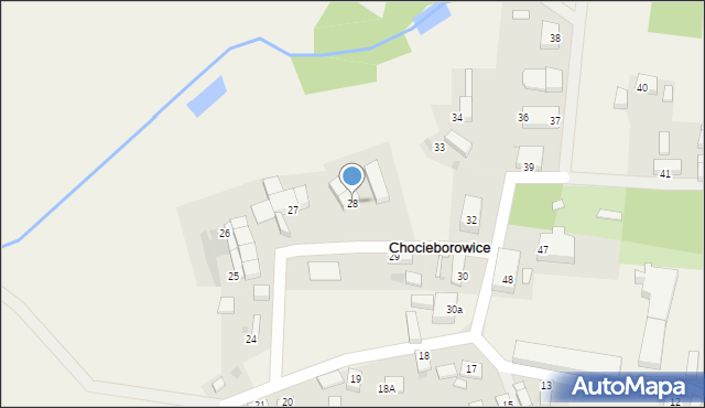 Chocieborowice, Chocieborowice, 28, mapa Chocieborowice