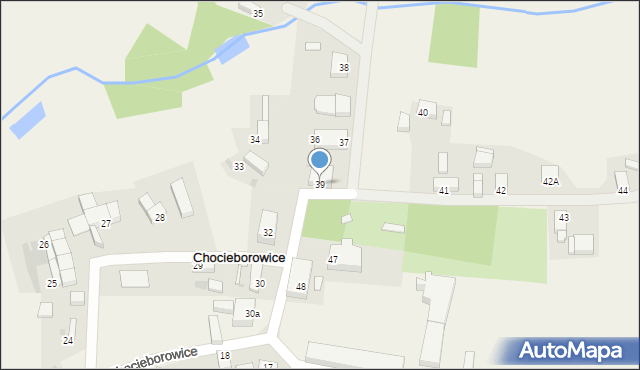 Chocieborowice, Chocieborowice, 39, mapa Chocieborowice