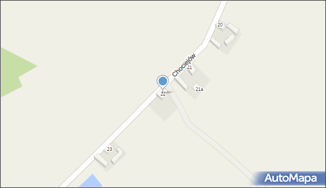Chociejów, Chociejów, 22, mapa Chociejów