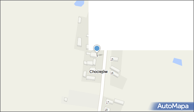 Chociejów, Chociejów, 3, mapa Chociejów