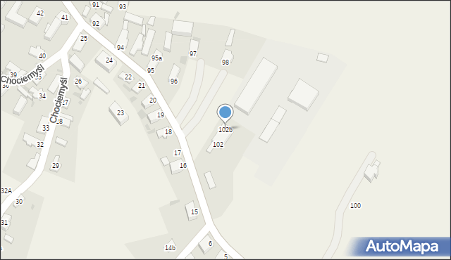 Chociemyśl, Chociemyśl, 102b, mapa Chociemyśl