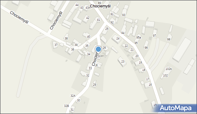 Chociemyśl, Chociemyśl, 27, mapa Chociemyśl
