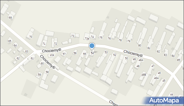 Chociemyśl, Chociemyśl, 54, mapa Chociemyśl