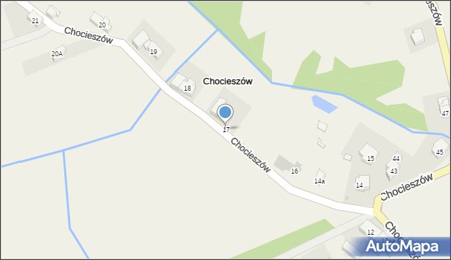 Chocieszów, Chocieszów, 17, mapa Chocieszów