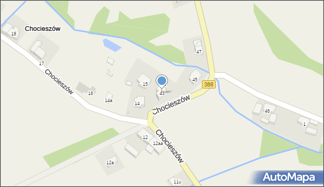 Chocieszów, Chocieszów, 43, mapa Chocieszów