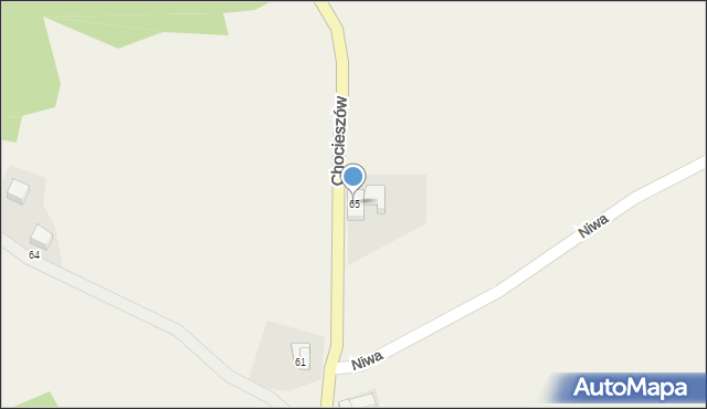 Chocieszów, Chocieszów, 65, mapa Chocieszów
