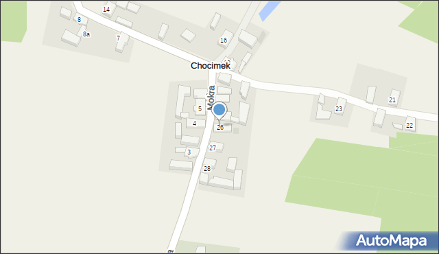 Chocimek, Chocimek, 26, mapa Chocimek