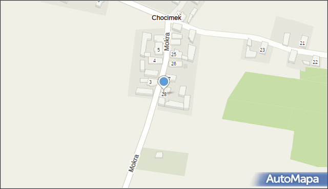 Chocimek, Chocimek, 28, mapa Chocimek