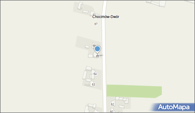 Chocimów, Chocimów, 65, mapa Chocimów