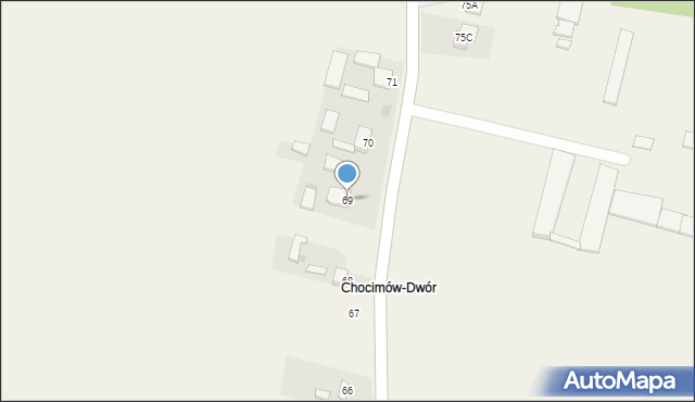 Chocimów, Chocimów, 69, mapa Chocimów