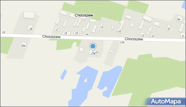 Chociszew, Chociszew, 13a, mapa Chociszew