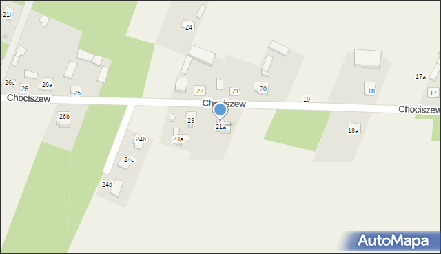 Chociszew, Chociszew, 21a, mapa Chociszew