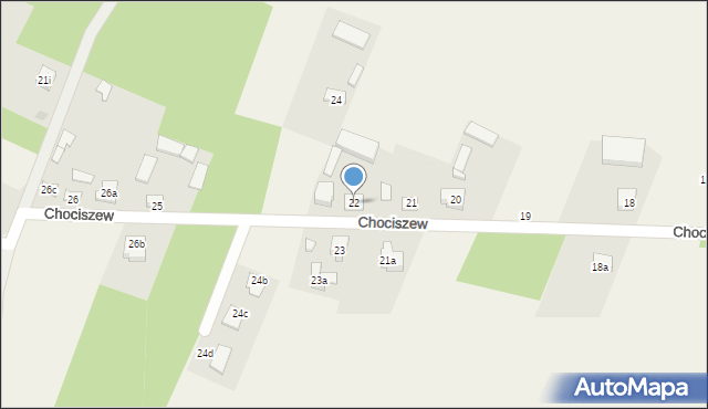 Chociszew, Chociszew, 22, mapa Chociszew