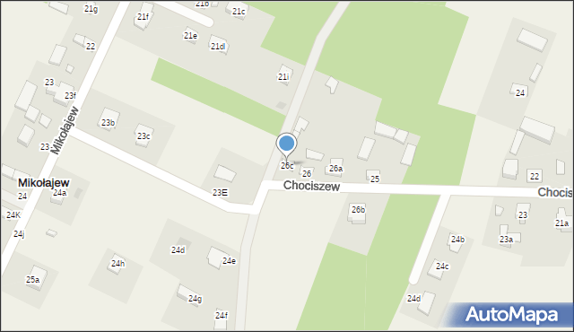 Chociszew, Chociszew, 26c, mapa Chociszew