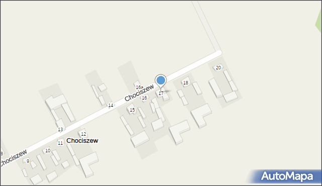 Chociszew, Chociszew, 17, mapa Chociszew