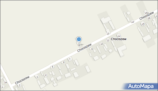 Chociszew, Chociszew, 8, mapa Chociszew