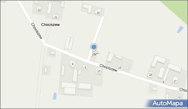 Chociszew, Chociszew, 19a, mapa Chociszew