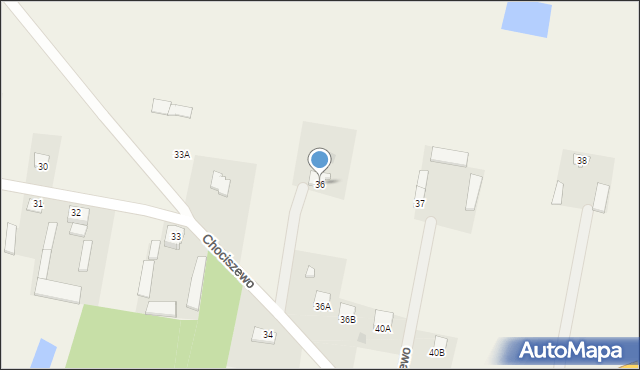 Chociszewo, Chociszewo, 36, mapa Chociszewo