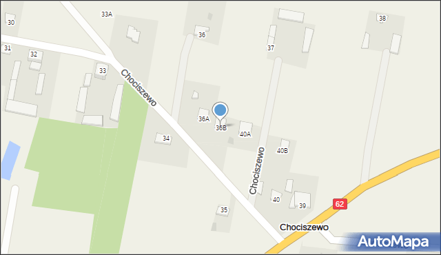 Chociszewo, Chociszewo, 36B, mapa Chociszewo
