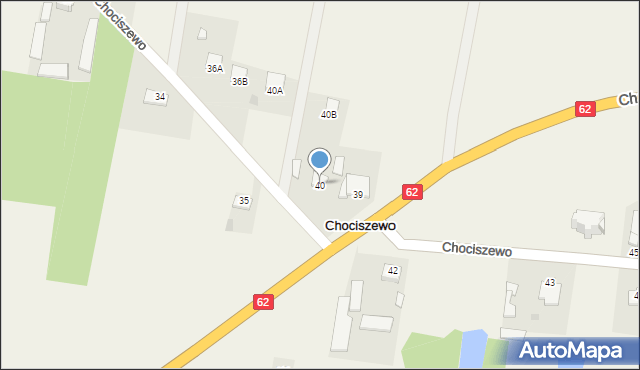 Chociszewo, Chociszewo, 40, mapa Chociszewo