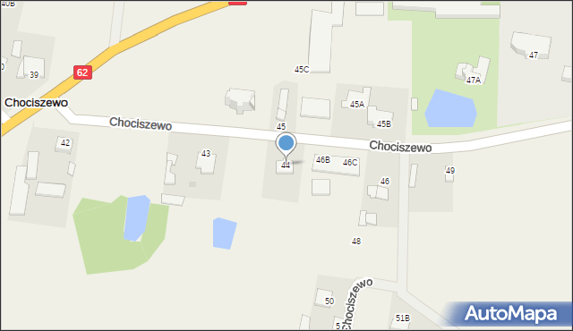 Chociszewo, Chociszewo, 44, mapa Chociszewo