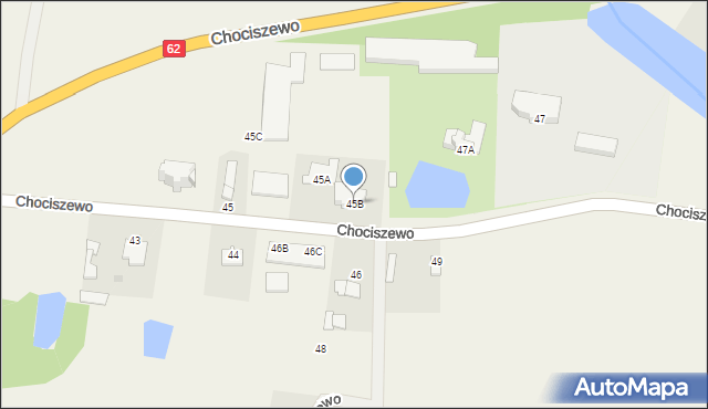 Chociszewo, Chociszewo, 45B, mapa Chociszewo