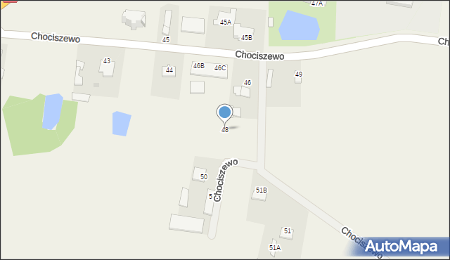 Chociszewo, Chociszewo, 48, mapa Chociszewo