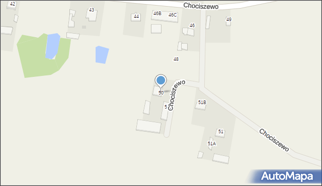 Chociszewo, Chociszewo, 50, mapa Chociszewo