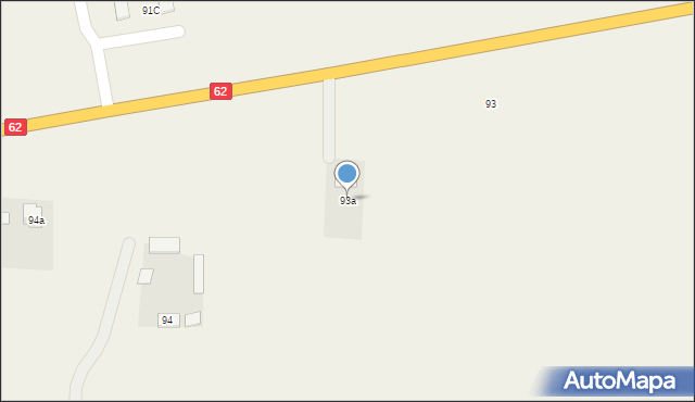 Chociszewo, Chociszewo, 93a, mapa Chociszewo