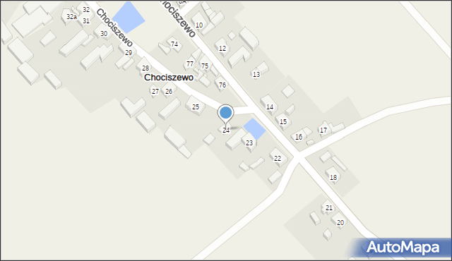 Chociszewo, Chociszewo, 24, mapa Chociszewo