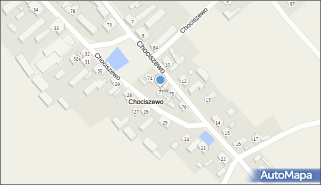 Chociszewo, Chociszewo, 77, mapa Chociszewo