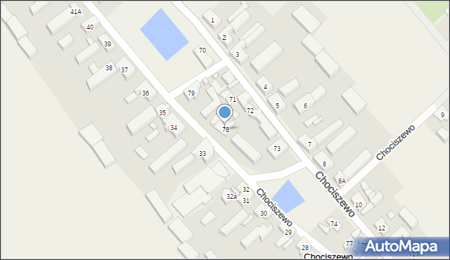 Chociszewo, Chociszewo, 78, mapa Chociszewo