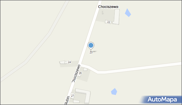 Chociszewo, Chociszewo, 23, mapa Chociszewo
