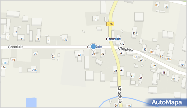 Chociule, Chociule, 23, mapa Chociule