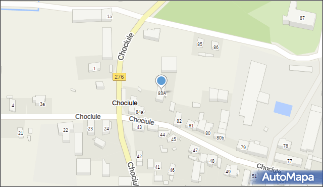 Chociule, Chociule, 83A, mapa Chociule