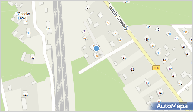 Chociw, Chociw, 10, mapa Chociw