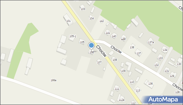 Chociw, Chociw, 106, mapa Chociw