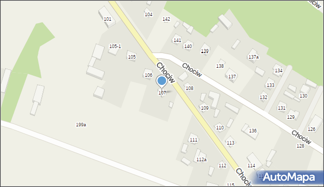 Chociw, Chociw, 107, mapa Chociw