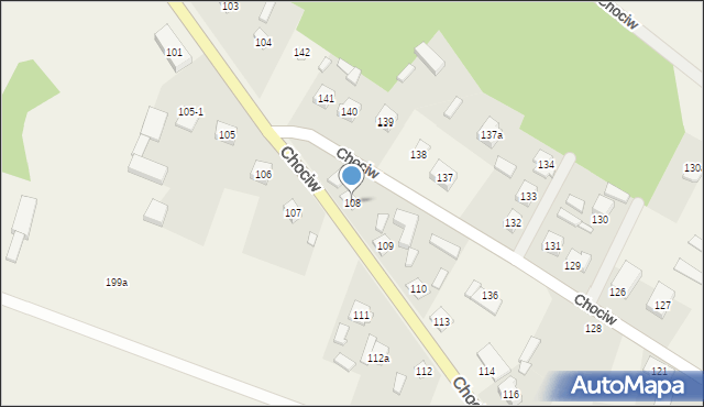 Chociw, Chociw, 108, mapa Chociw