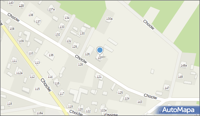 Chociw, Chociw, 127, mapa Chociw