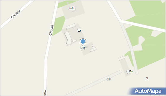 Chociw, Chociw, 196, mapa Chociw