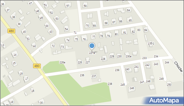 Chociw, Chociw, 227a, mapa Chociw