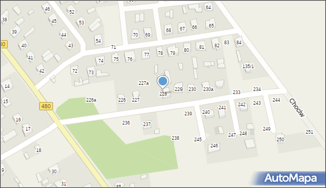Chociw, Chociw, 228, mapa Chociw