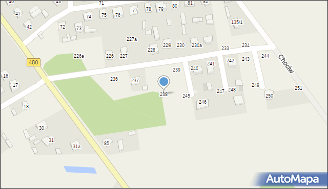 Chociw, Chociw, 238, mapa Chociw