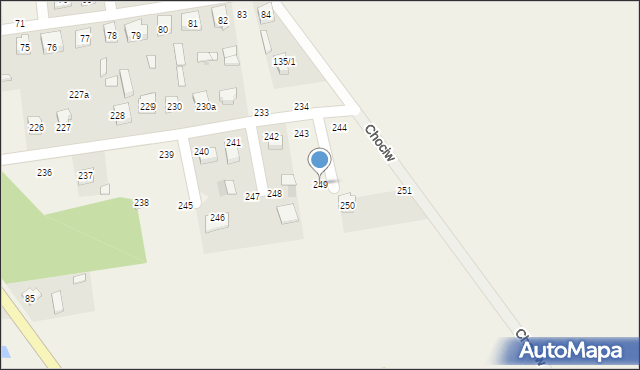 Chociw, Chociw, 249, mapa Chociw