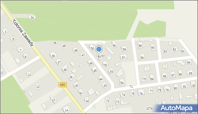 Chociw, Chociw, 51, mapa Chociw