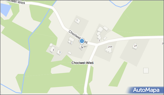 Chociwel-Wieś, Chociwel-Wieś, 2a, mapa Chociwel-Wieś